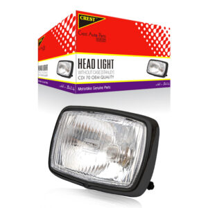 HEAD LIGHT WITHOUT CASE STANLEY BLACK RIM CDI70 OEM QUALITY (BOX PACK)